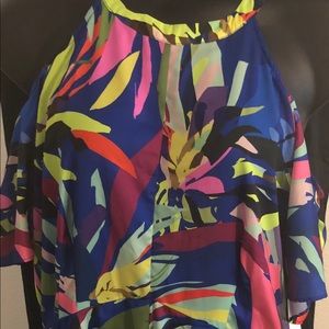 Colorful summer high/low dress